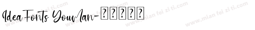 IdeaFonts YouMan字体转换
